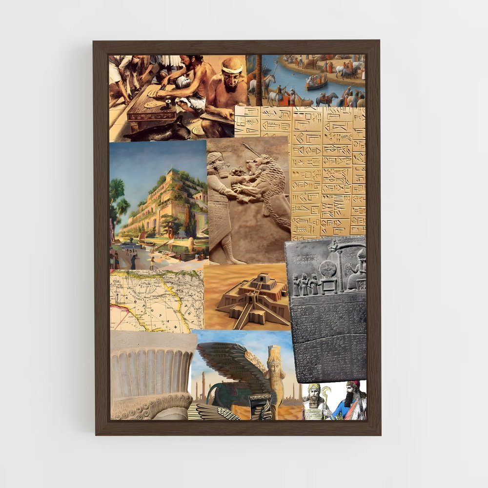 ap-mesopotamia-7 cadre Bois foncé