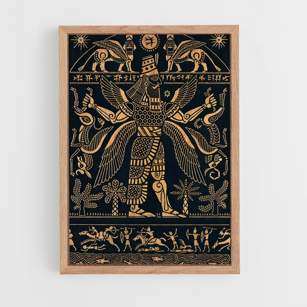 ap-mesopotamian mythology-3 cadre Bois clair