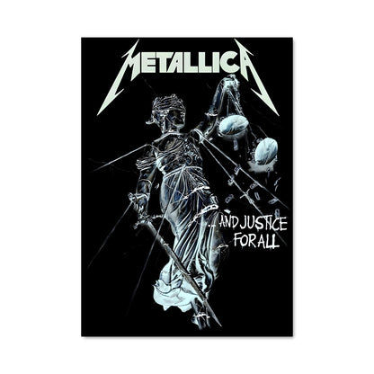 Poster Miroir Métallique
