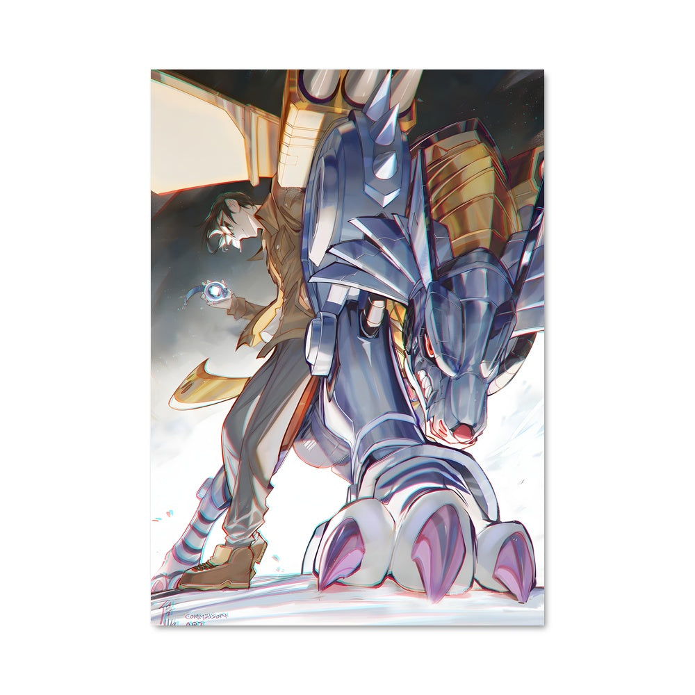 Poster Metalgarurumon : L'Assaut Cybernétique