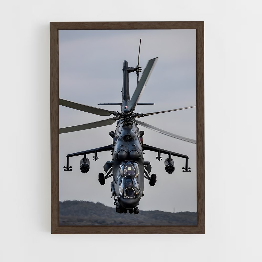 ap-mi-24 hind-1 cadre Bois foncé