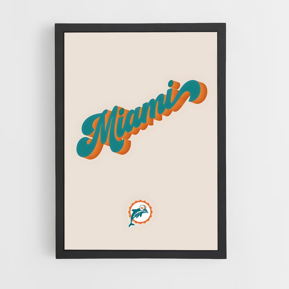 ap-miami dolphins-7 cadre Noir