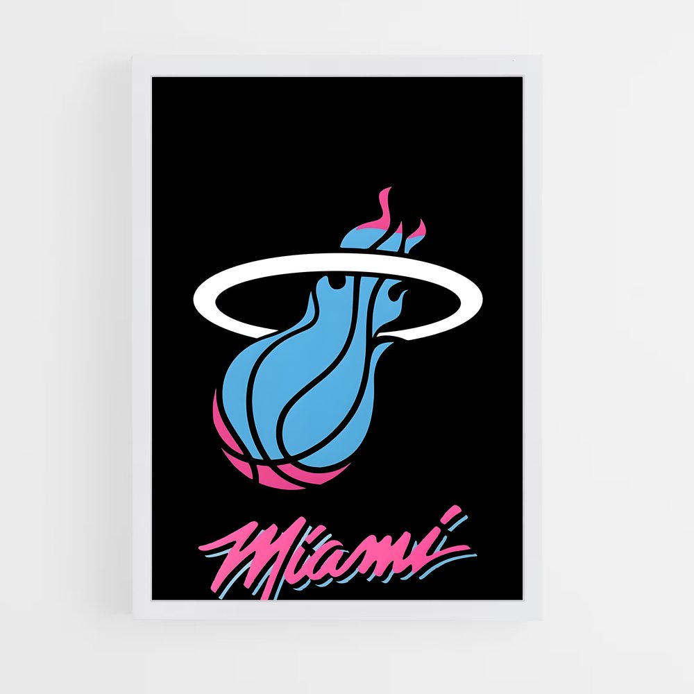 ap-miami heat-3 cadre Blanc
