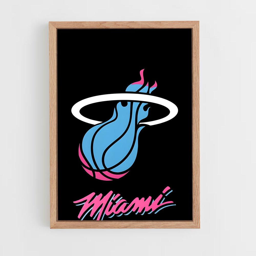 ap-miami heat-3 cadre Bois clair