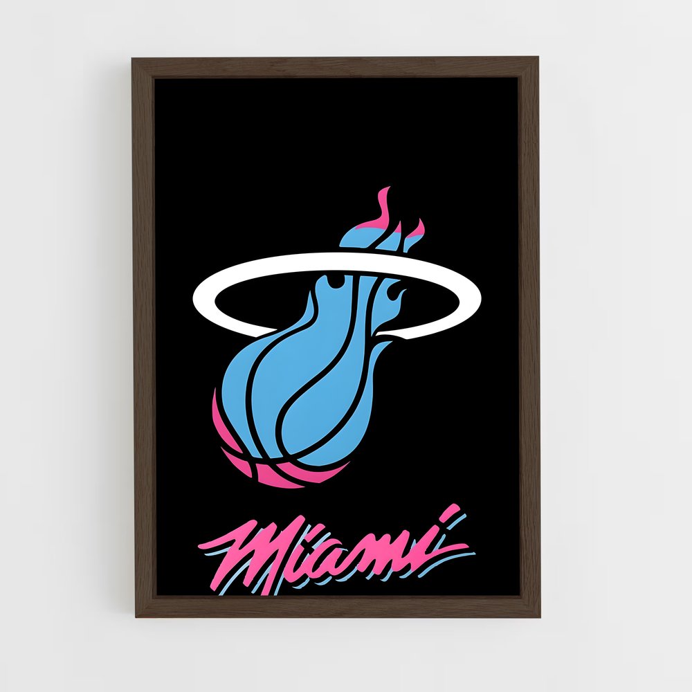ap-miami heat-3 cadre Bois foncé