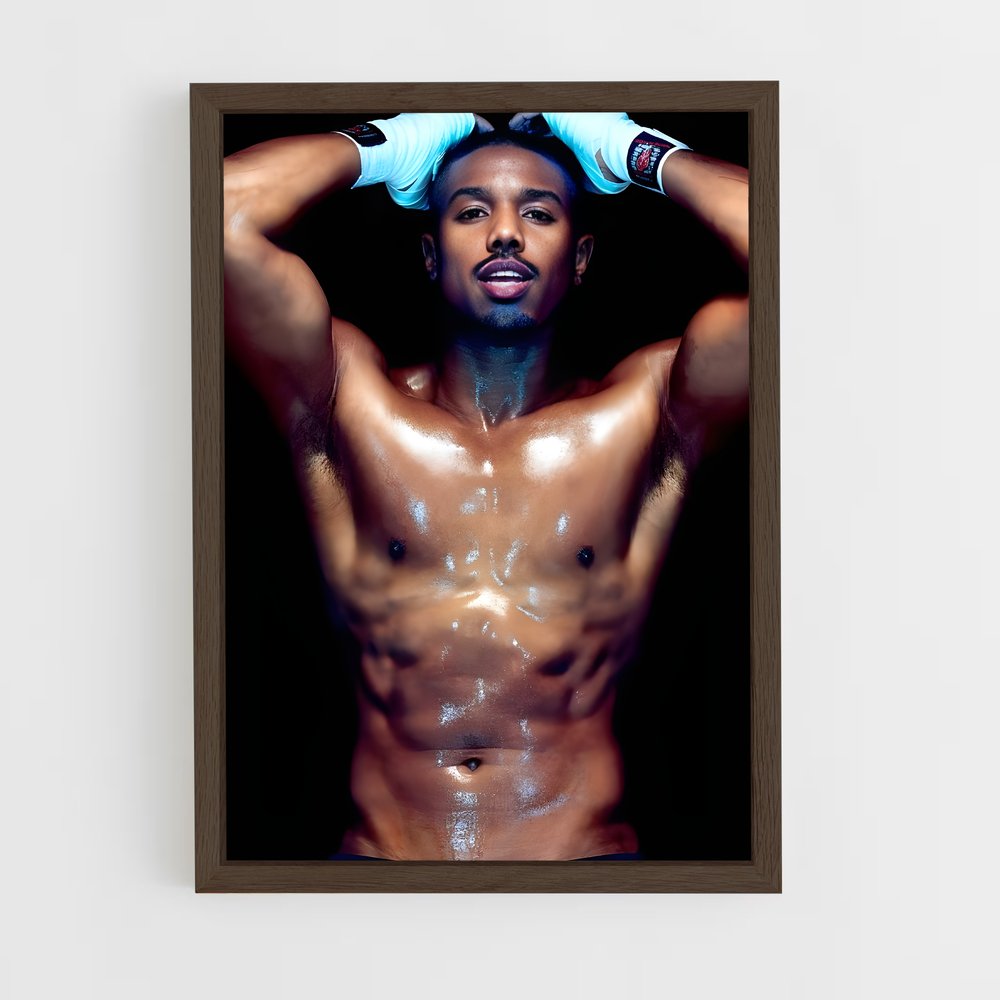 ap-michael b jordan-4 cadre Bois foncé