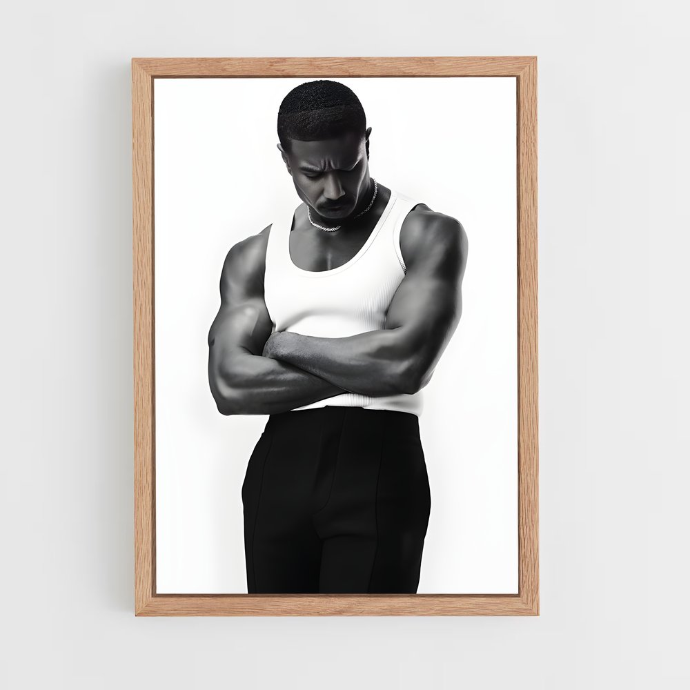 ap-michael b jordan-8 cadre Bois clair