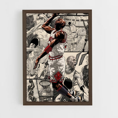 ap-michael jordan-3 cadre Bois foncé
