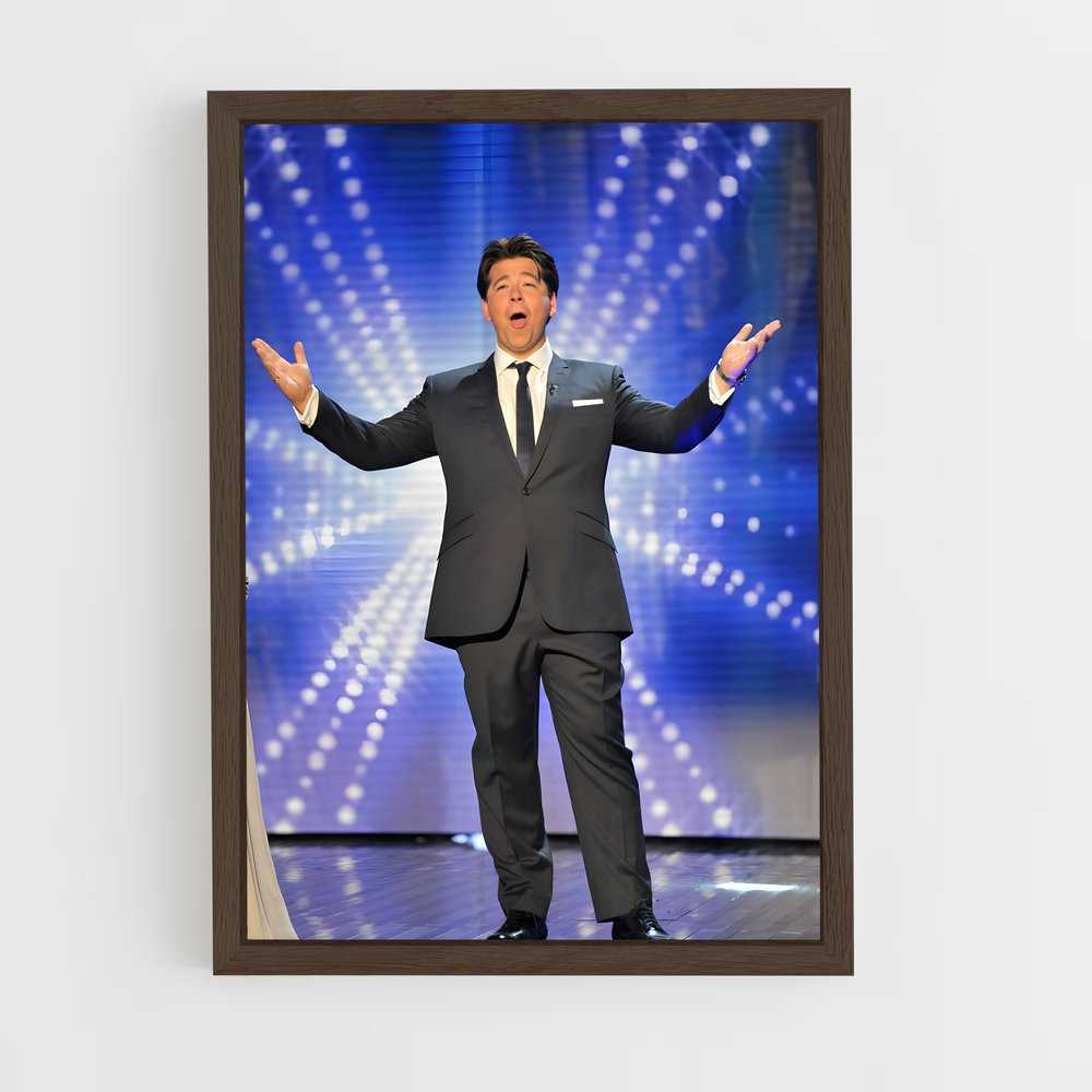 ap-michael mcintyre-1 cadre Bois foncé