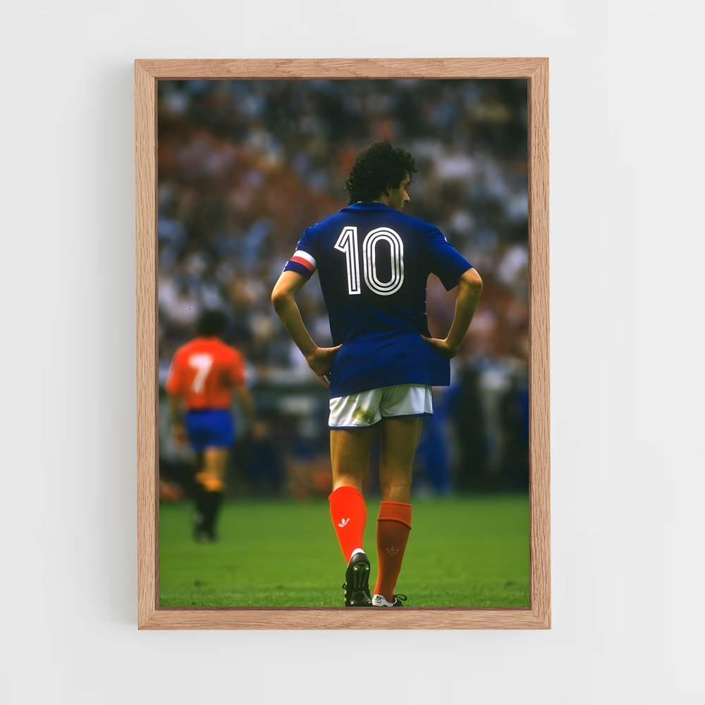ap-michel platini-3 cadre Bois clair