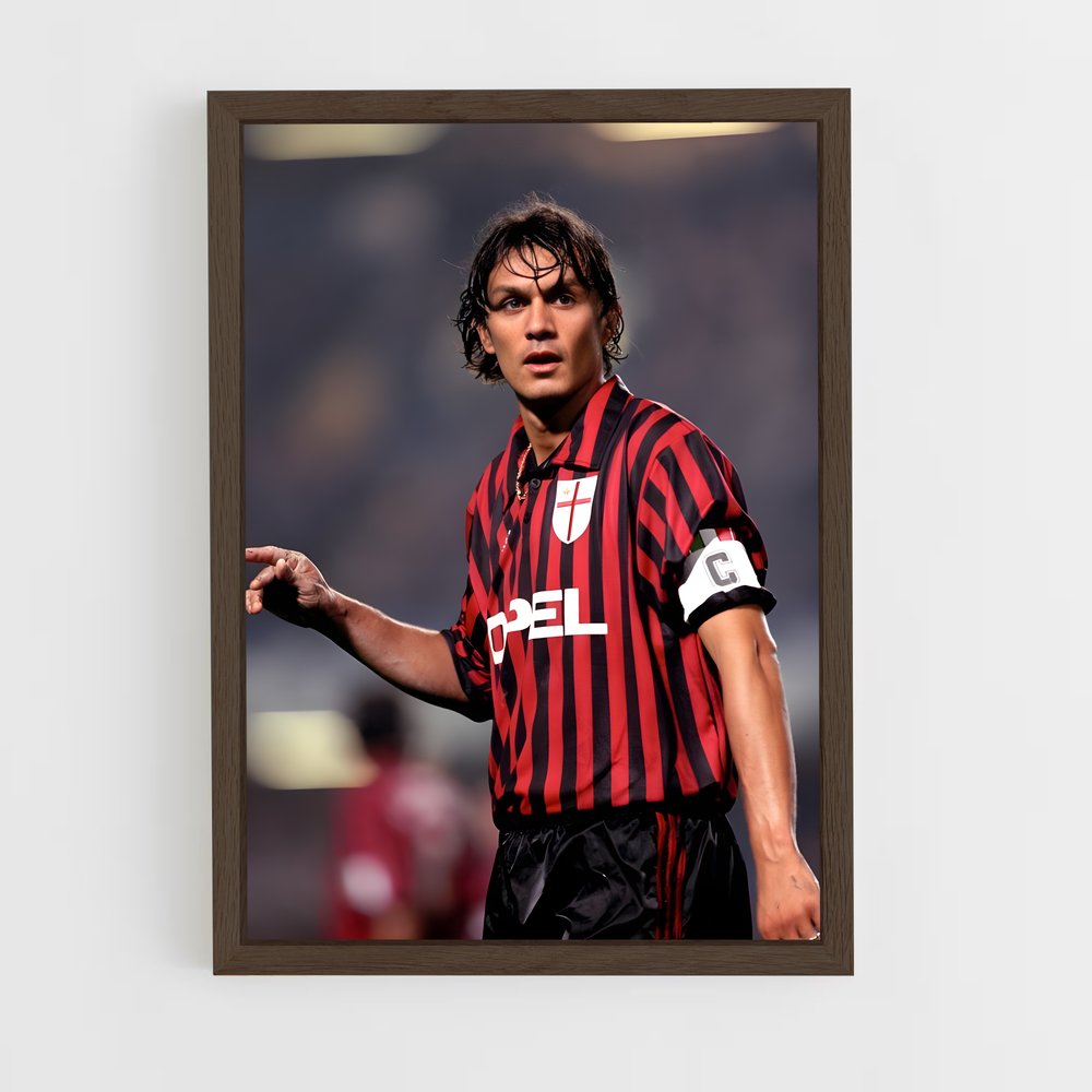 ap-michel platini-7 cadre Bois foncé