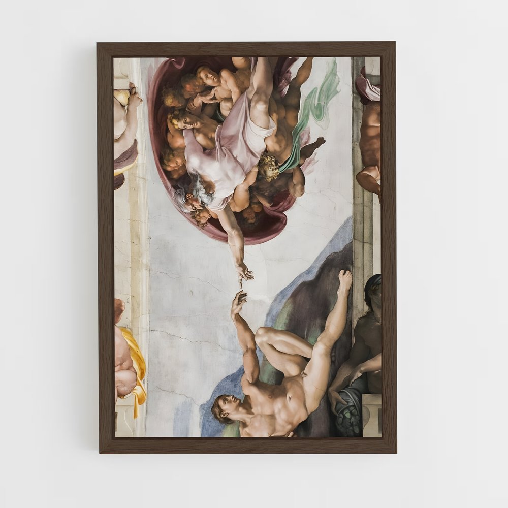 ap-michelangelo-5 cadre Bois foncé