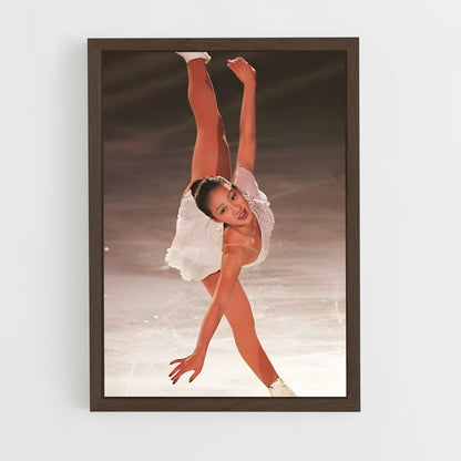 ap-michelle kwan-1 cadre Bois foncé