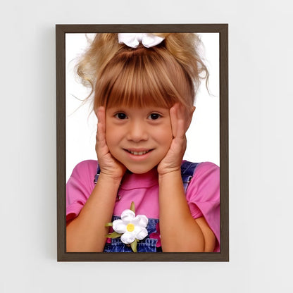 ap-michelle tanner-1 cadre Bois foncé