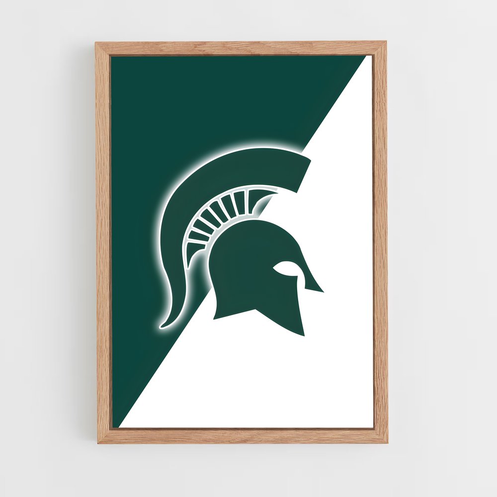 ap-michigan state spartans-4 cadre Bois clair