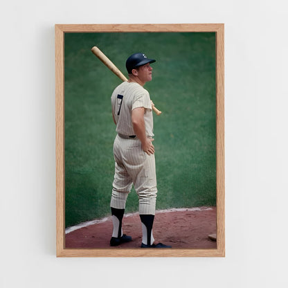 ap-mickey mantle-5 cadre Bois clair