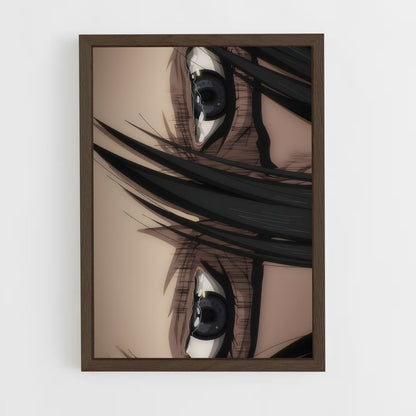 ap-mikasa ackerman-4 cadre Bois foncé