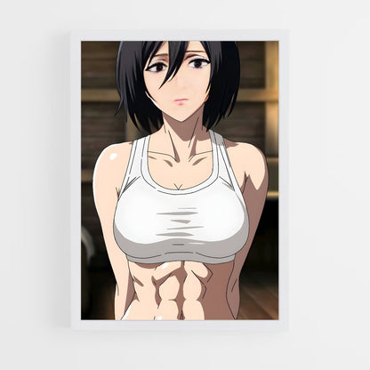 ap-mikasa ackerman-6 cadre Blanc