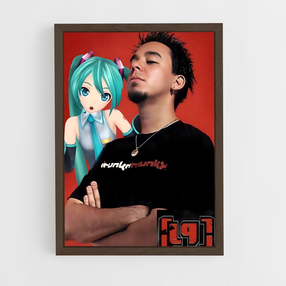 ap-mike shinoda-2 cadre Bois foncé