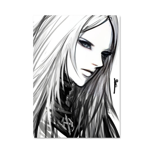 Poster Cheveux d'Ébène
