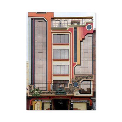 Poster Façade Colorée