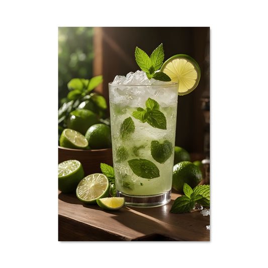 Poster Mojito et Fraîcheur