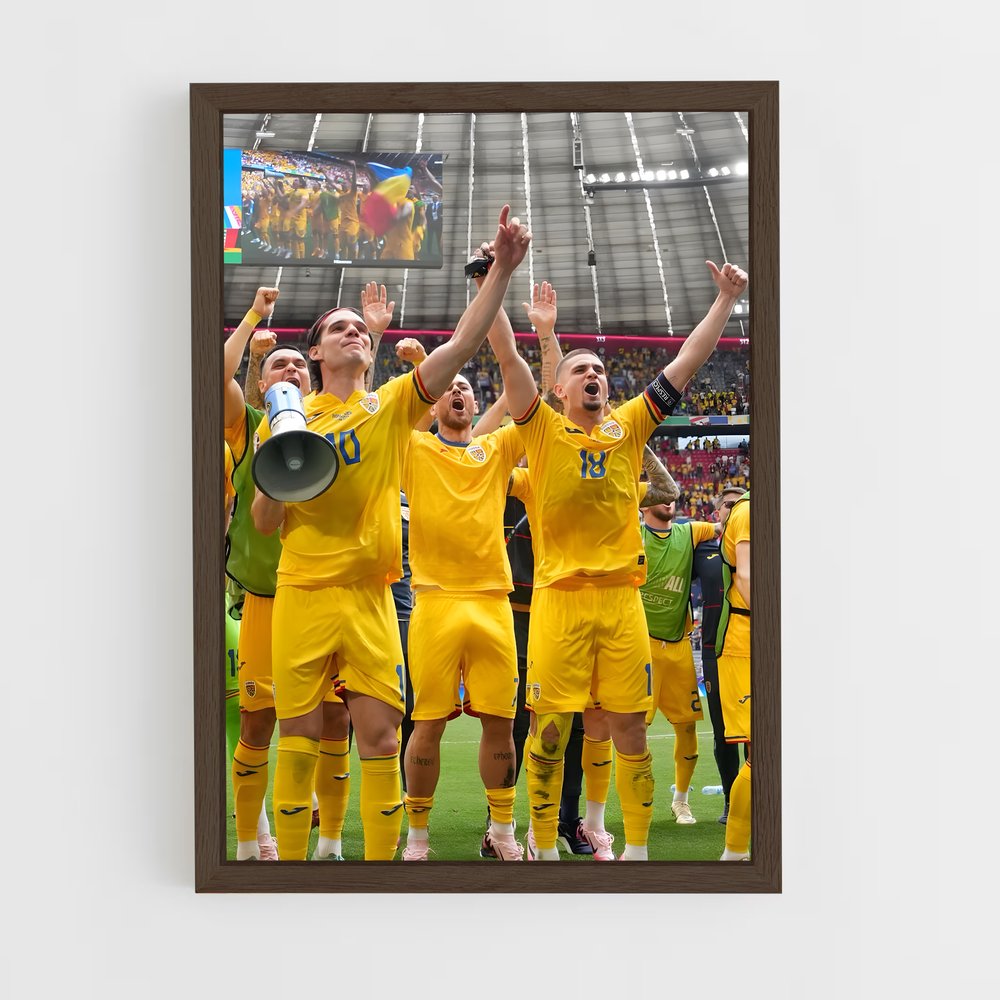 ap-moldova national football team-2 cadre Bois foncé