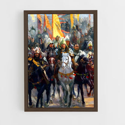 ap-mongol empire-2 cadre Bois foncé