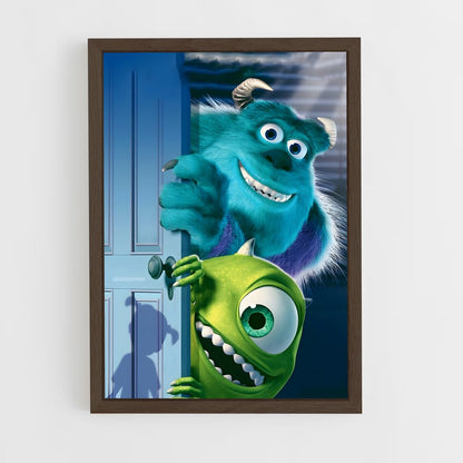 ap-monsters inc-5 cadre Bois foncé