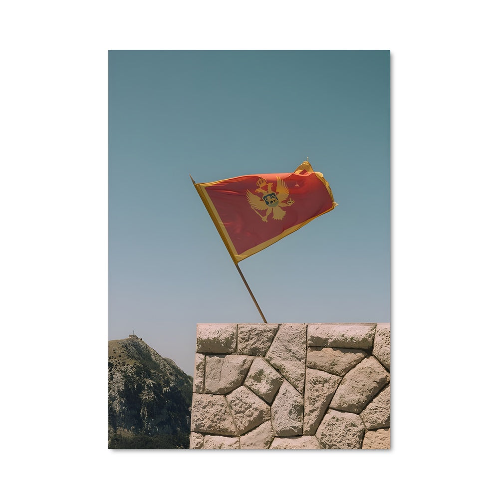Poster Drapeau Monténégro