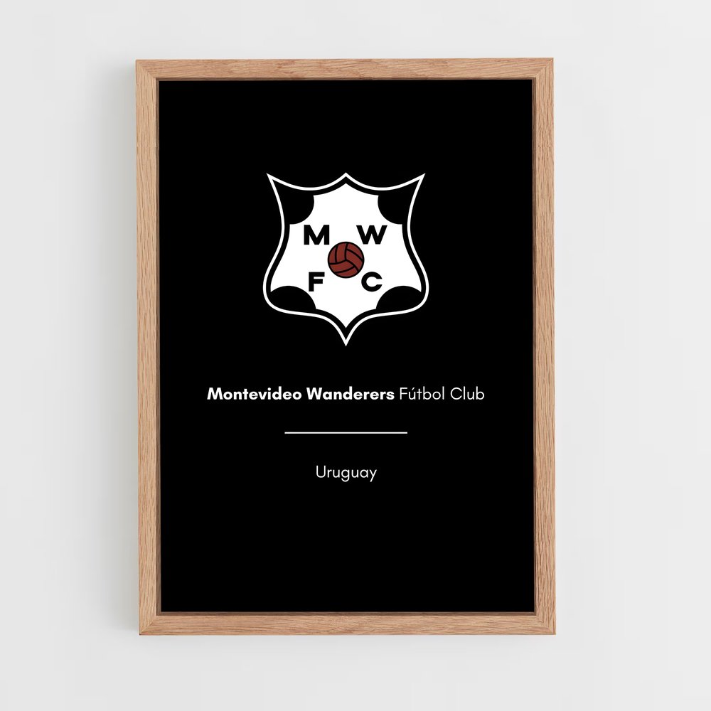 ap-montevideo wanderers fc-1 cadre Bois clair
