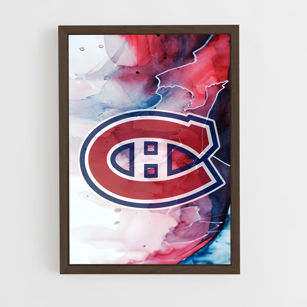ap-montreal canadiens-3 cadre Bois foncé
