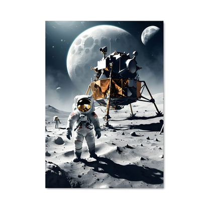 Poster Premiers Pas Lunaire