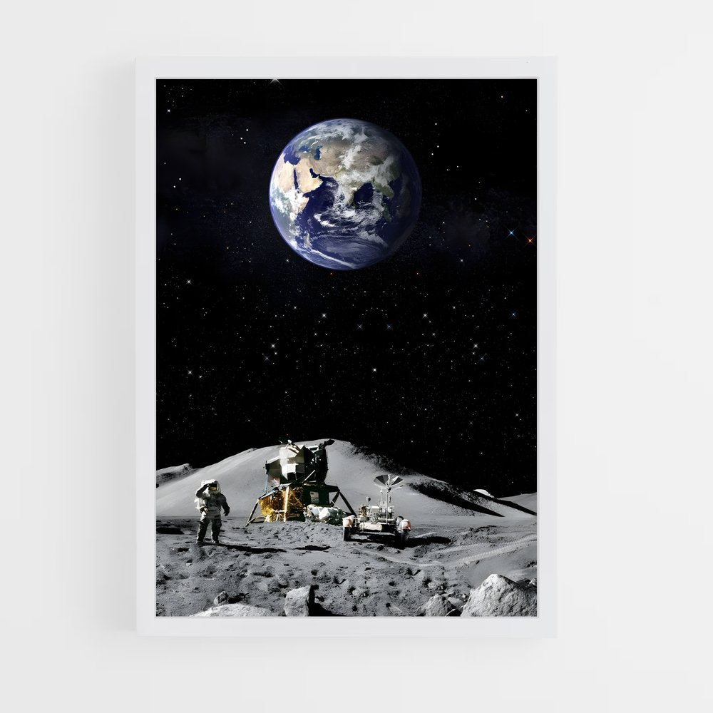 ap-moon landing-1 cadre Blanc
