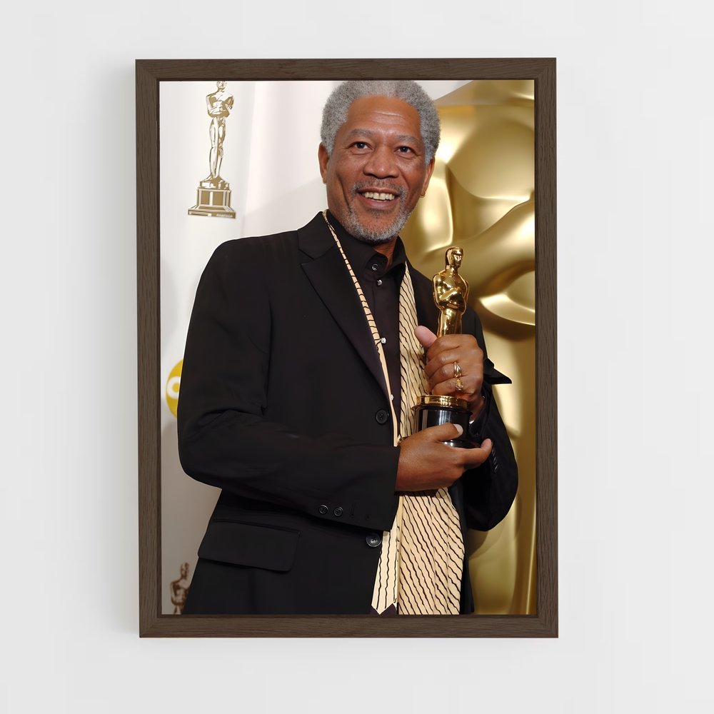 ap-morgan freeman-5 cadre Bois foncé