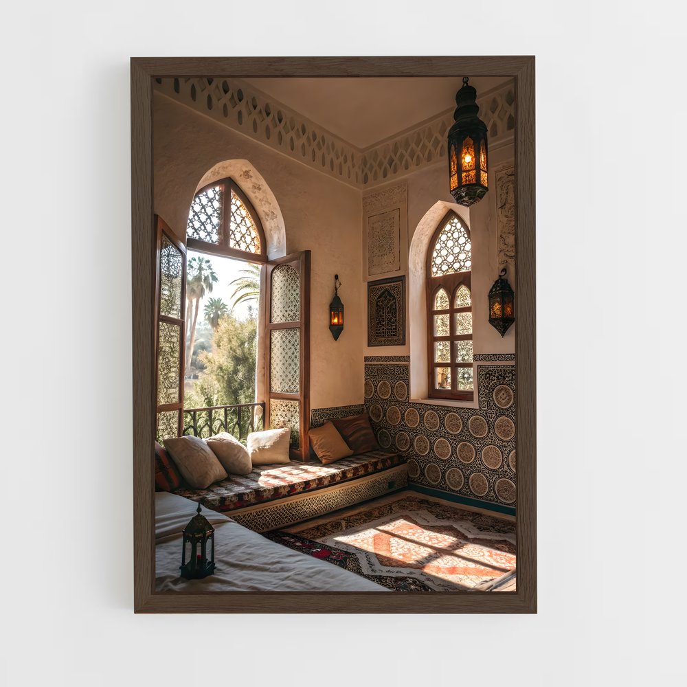 ap-moroccan-19 cadre Bois foncé