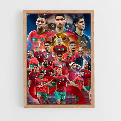 ap-morocco national football team-3 cadre Bois clair
