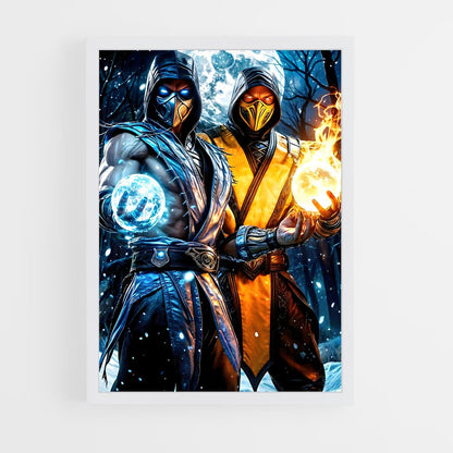 ap-mortal kombat-3 cadre Blanc