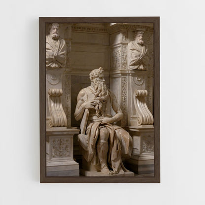 ap-moses michelangelo-1 cadre Bois foncé