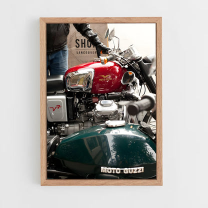 ap-moto guzzi-7 cadre Bois clair