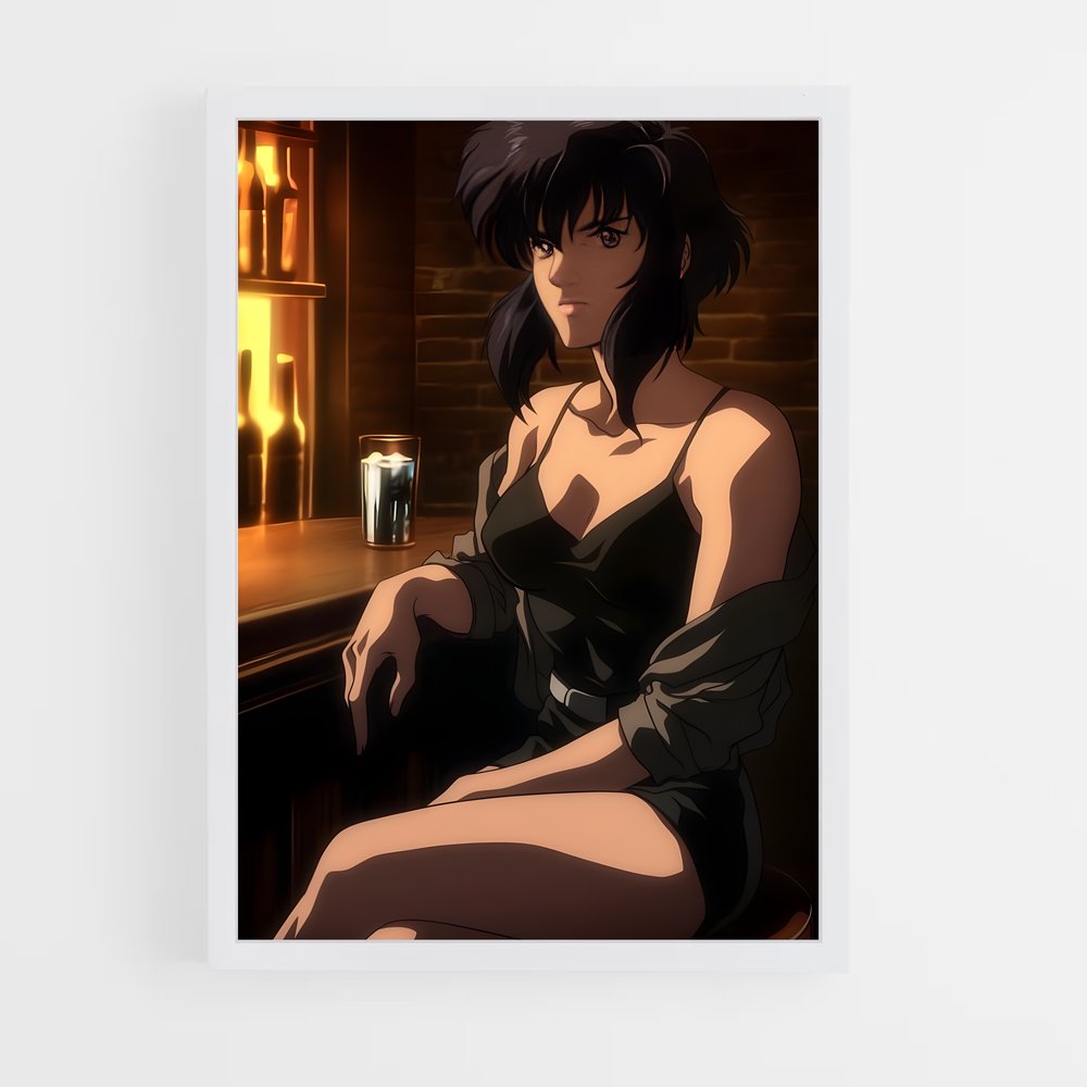 ap-motoko kusanagi-8 cadre Blanc
