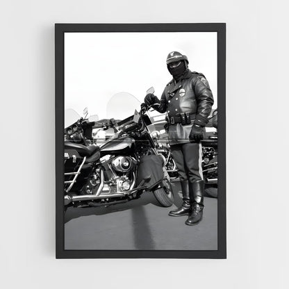 ap-motorcycle cop-2 cadre Noir