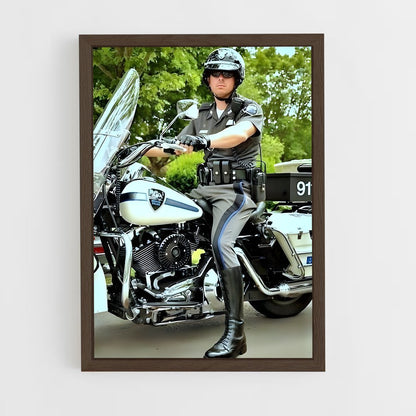 ap-motorcycle cop-3 cadre Bois foncé