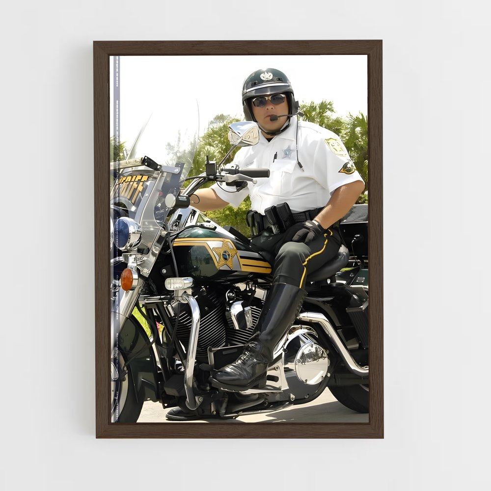 ap-motorcycle cop-6 cadre Bois foncé
