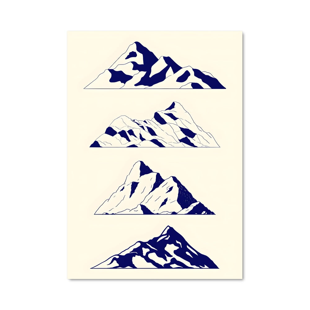 Poster Montagnes Éthérées