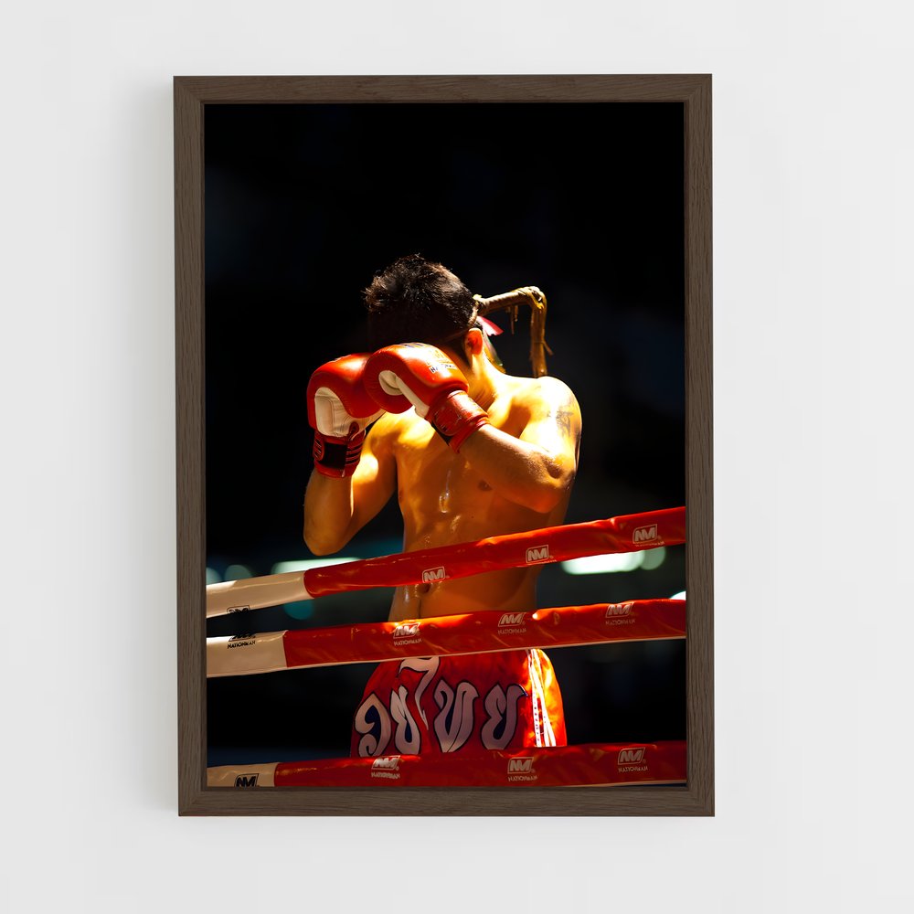 ap-muay thai-2 cadre Bois foncé