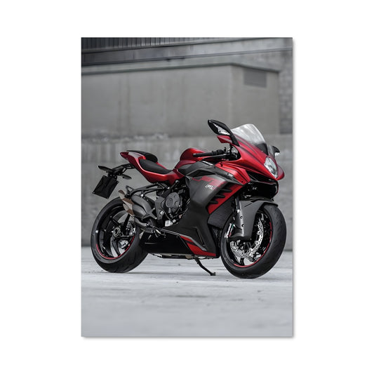 Poster Rouge de la Route