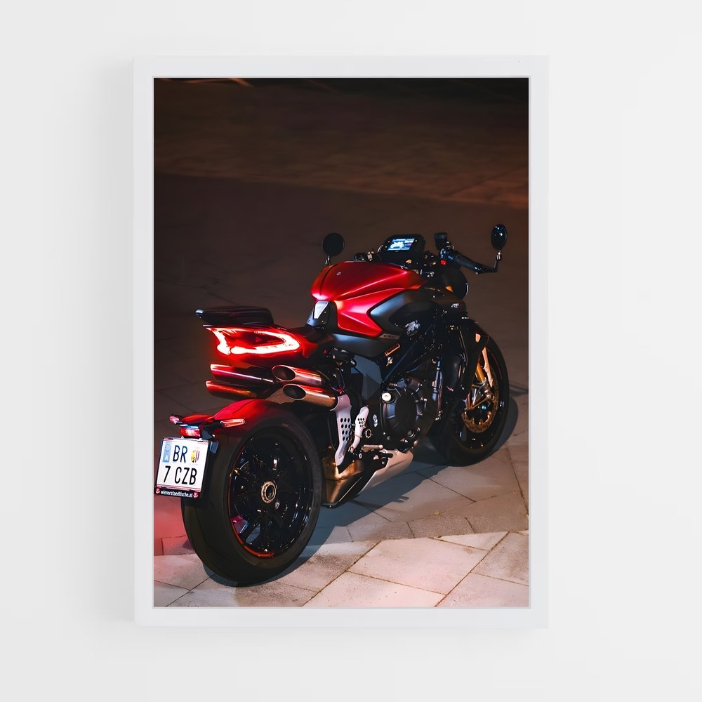 ap-mv agusta-1 cadre Blanc