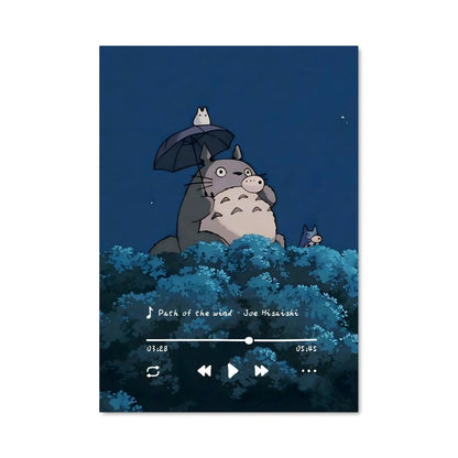 Poster Totoro sous la Pluie