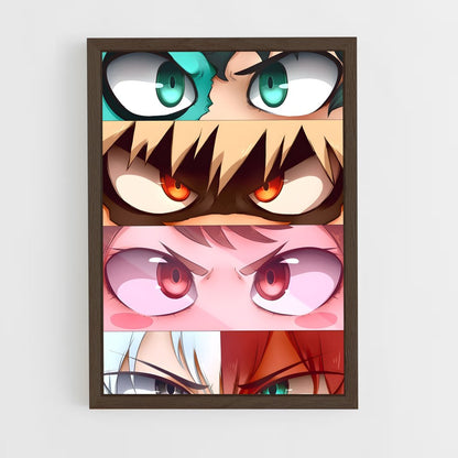 ap-my hero academia-3 cadre Bois foncé